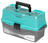 YAshchik dlya snastej Tackle Box trekhpolochnyj NISUS biryuzovyj YAshchik dlya snastej Tackle Box trekhpolochnyj NISUS biryuzovyj