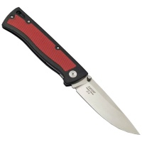 nozh-skladnoj-pp-kizlyar-mirazh-d2-polirovannyj-ehlastron-krasnyj 1