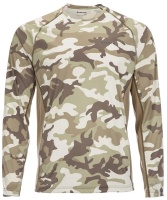 Termofutbolka Simms Solarflex LS Crewneck Print, Woodland camo Sandbar Termofutbolka Simms Solarflex LS Crewneck Print, Woodland camo Sandbar