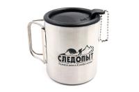 Kruzhka izotermicheskaya SLEDOPYT, skladnye ruchki 280 ml Kruzhka izotermicheskaya SLEDOPYT, skladnye ruchki 280 ml