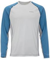 Termofutbolka Simms Solarflex LS Crewneck-Solid, Nightfall Heather-Sterling Termofutbolka Simms Solarflex LS Crewneck-Solid, Nightfall Heather-Sterling