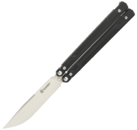 Nozh-babochka turisticheskij Ganzo G766-BK, chernyj