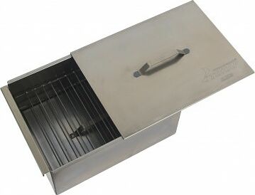 Koptil'nya Tonar (K-003) dvuhyarusnaya s poddonom dlya sbora zhira 380h280h170 (stal' 1,5mm)3 Koptil'nya Tonar (K-003) dvuhyarusnaya s poddonom dlya sbora zhira 380h280h170 (stal' 1,5mm)3