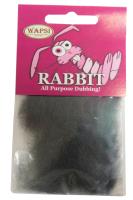 Dabbing Wapsi Rabbit Dubbing DARK GREY 1 Dabbing Wapsi Rabbit Dubbing DARK GREY 1
