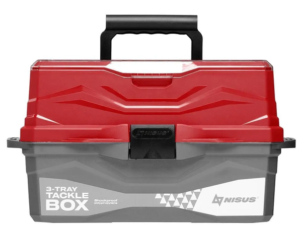 YAshchik dlya snastej Tackle Box trekhpolochnyj NISUS krasnyj4 YAshchik dlya snastej Tackle Box trekhpolochnyj NISUS krasnyj4