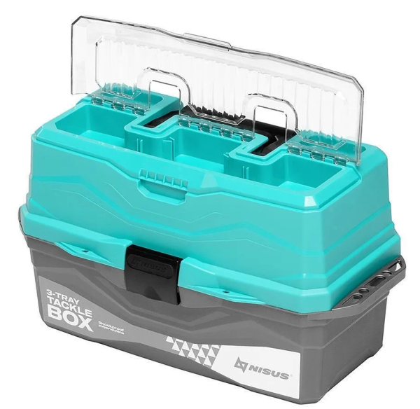 YAshchik dlya snastej Tackle Box trekhpolochnyj NISUS biryuzovyj2 YAshchik dlya snastej Tackle Box trekhpolochnyj NISUS biryuzovyj2