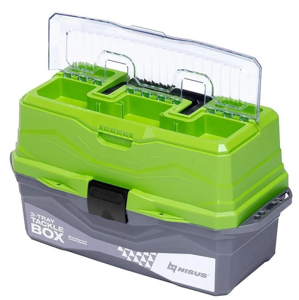 YAshchik dlya snastej Tackle Box trekhpolochnyj NISUS zelenyj2 YAshchik dlya snastej Tackle Box trekhpolochnyj NISUS zelenyj2
