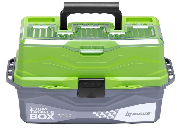 YAshchik dlya snastej Tackle Box trekhpolochnyj NISUS zelenyj3 YAshchik dlya snastej Tackle Box trekhpolochnyj NISUS zelenyj3