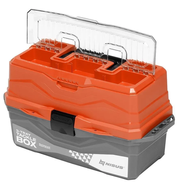 YAshchik dlya snastej Tackle Box trekhpolochnyj NISUS oranzhevyj2 YAshchik dlya snastej Tackle Box trekhpolochnyj NISUS oranzhevyj2