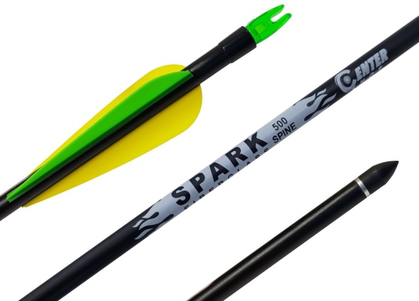 Strela luchnaya fiberglass Centershot Spark 500 operenie Parabolic 35 Strela luchnaya fiberglass Centershot Spark 500 operenie Parabolic 35