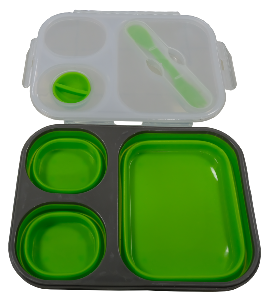 Kontejner Premier Fishing silikonovyj skladnoj 3 otseka s lovilkoj (PR-FH043)2 Kontejner Premier Fishing silikonovyj skladnoj 3 otseka s lovilkoj (PR-FH043)2