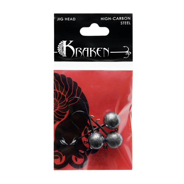 Джиг-головка Kraken Fire 10г 1 0  3шт 3 Джиг-головка Kraken Fire 10г 1 0  3шт 3