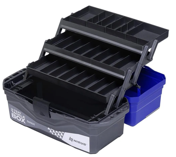 YAshchik dlya snastej Tackle Box trekhpolochnyj NISUS sinij4 YAshchik dlya snastej Tackle Box trekhpolochnyj NISUS sinij4