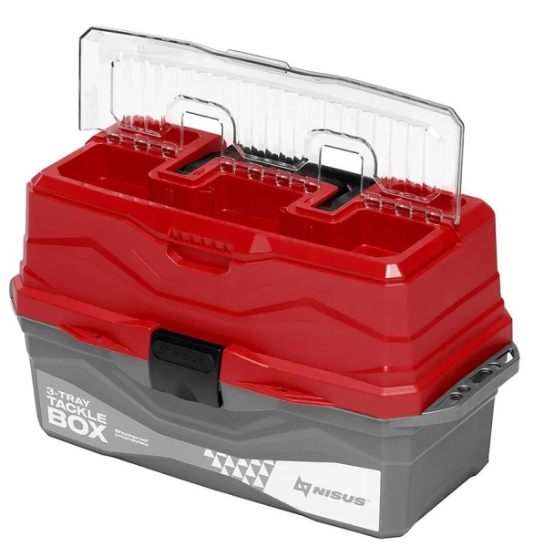 YAshchik dlya snastej Tackle Box trekhpolochnyj NISUS krasnyj2 YAshchik dlya snastej Tackle Box trekhpolochnyj NISUS krasnyj2