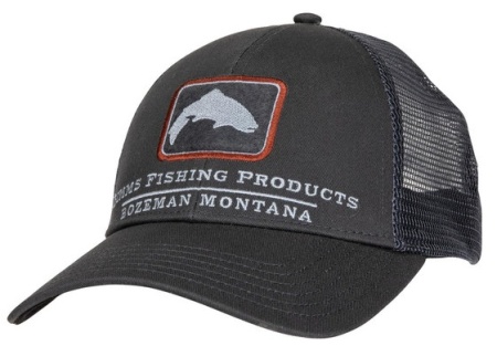 Kepka Simms Trout Icon Trucker, Carbon Kepka Simms Trout Icon Trucker, Carbon