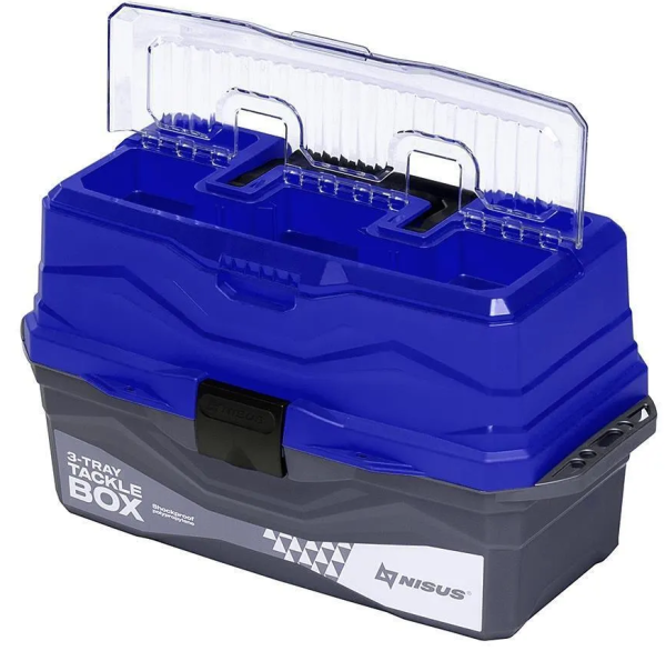YAshchik dlya snastej Tackle Box trekhpolochnyj NISUS sinij2 YAshchik dlya snastej Tackle Box trekhpolochnyj NISUS sinij2