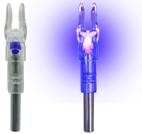 Hvostovik svetyashchijsya Centershot 6.2mm dlya luchnyh strel sinij 3sht.2