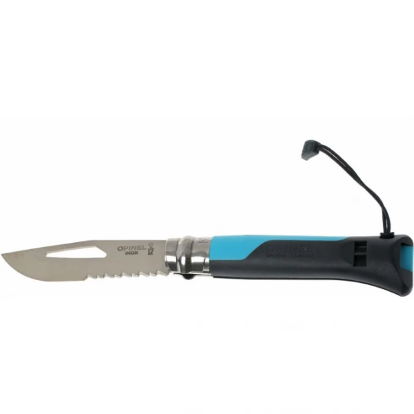 nozh-opinel-outdoor-earth-8-nerzhaveyushchaya-stal-sinij-seryj 2