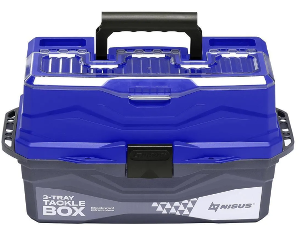 YAshchik dlya snastej Tackle Box trekhpolochnyj NISUS sinij3 YAshchik dlya snastej Tackle Box trekhpolochnyj NISUS sinij3
