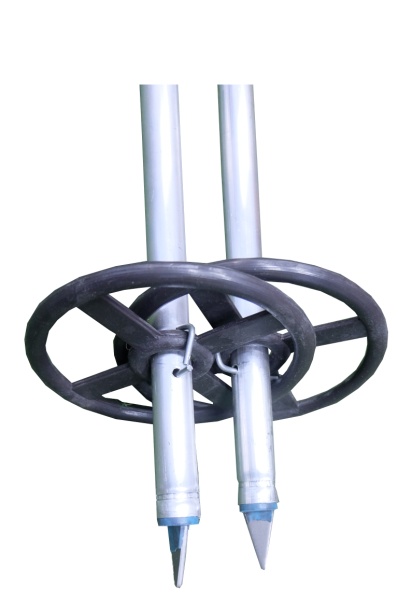 Palki alyuminivye s bol'shim opornym kol'com (d 150mm) 2 Palki alyuminivye s bol'shim opornym kol'com (d 150mm) 2