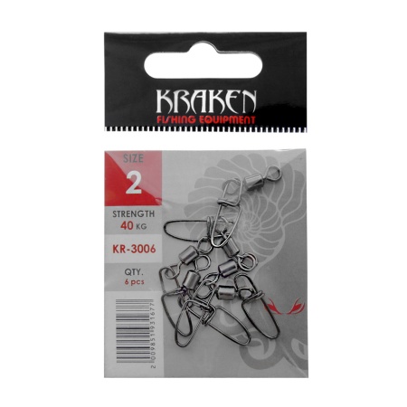 Карабин с вертлюгом Kraken KR-3006 2 Карабин с вертлюгом Kraken KR-3006 2