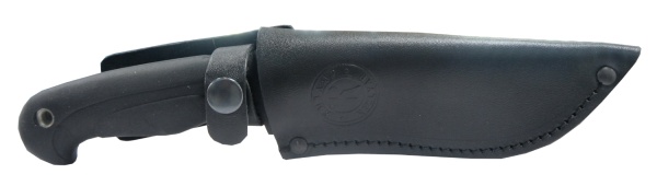 nozh-pp-kizlyar-navaga-aus-8-seryj-ehlastron-chernyj-kozha-chernyj 3