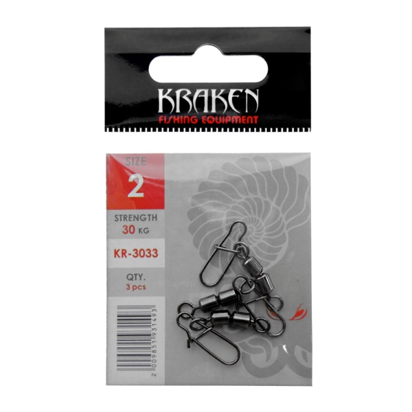 Карабин с двойным вертлюглом Kraken KR-3033 2 Карабин с двойным вертлюглом Kraken KR-3033 2